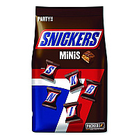 Snickers Minis Size Chocolate Bars, Milk Chocolate, 40 oz, 2/Bundle (MMM21024)