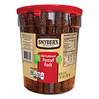 Snyder's Old Fashioned Pretzel Rods, Salted, 27 oz Barrel (087550)