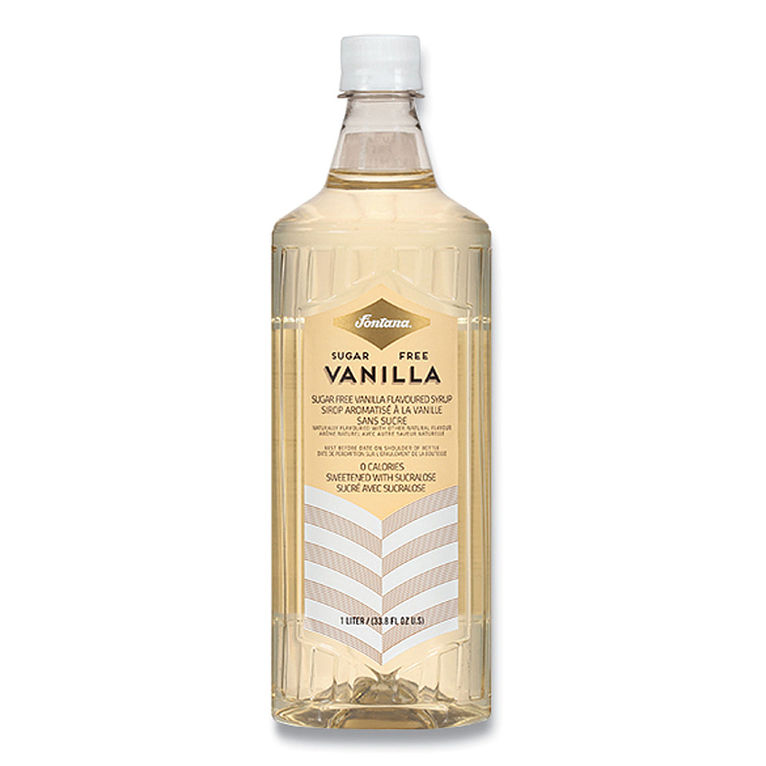 Fontana Flavored Coffee Syrup, Sugar Free Vanilla, 1 Liter (412824642)