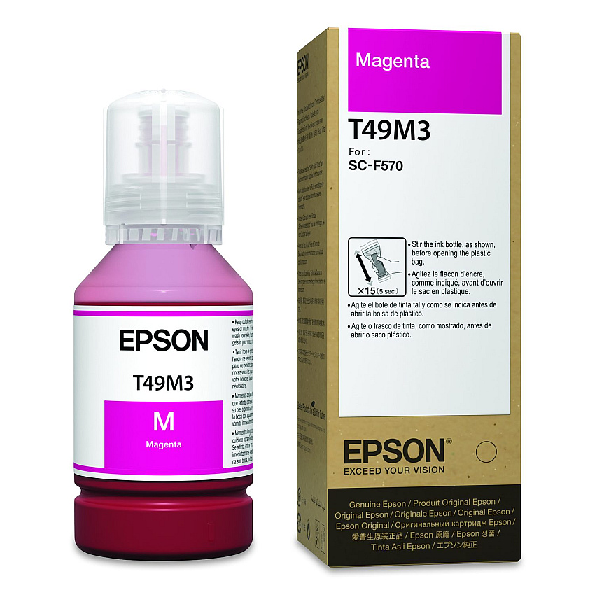 Epson T49M320 (T49M) Ink Bottles, 140 mL, Magenta