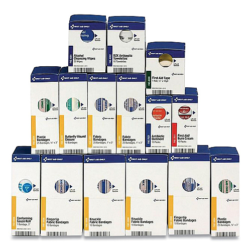 First Aid Only Refill for SmartCompliance General Business Cabinet, 172 Pieces (700001BX)