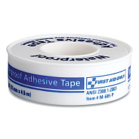 First Aid Only Waterproof-Adhesive Medical Tape with Dispenser, Acrylic, 0.5" x 15 ft, White (730014)