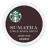Starbucks Sumatra Coffee K-Cups, Sumatra, 0.4 oz K-Cup, 96/Box (12565254CT)