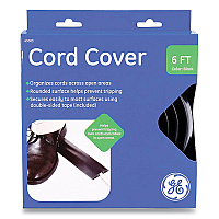 Power Gear Cord Cover, 2.5" x 6 ft, Black (43003)