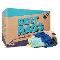 C60 Shop Towel Size Terry Wipers Colors - 50lb Box (N-C60-50)