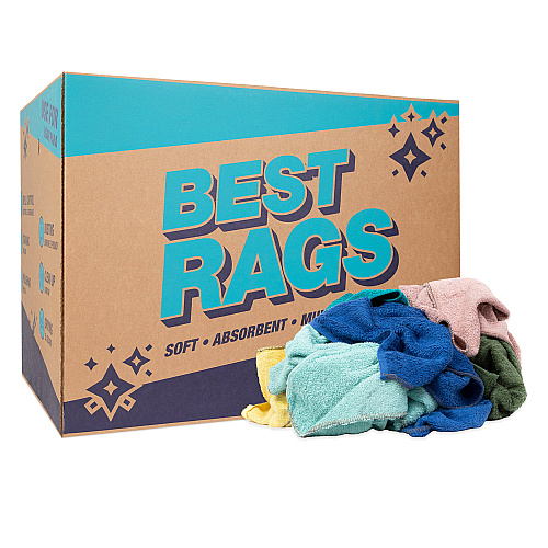 C60 Shop Towel Size Terry Wipers Colors - 50lb Box (N-C60-50)