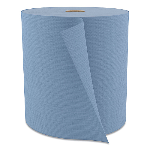 Cascades Tuff-Job Spunlace Towels, Jumbo Roll, 12 x 13, Blue, 475/Roll (W802)