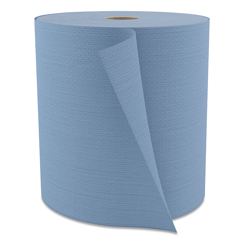 Cascades Tuff-Job Spunlace Towels, Jumbo Roll, 12 x 13, Blue, 475/Roll (W802)