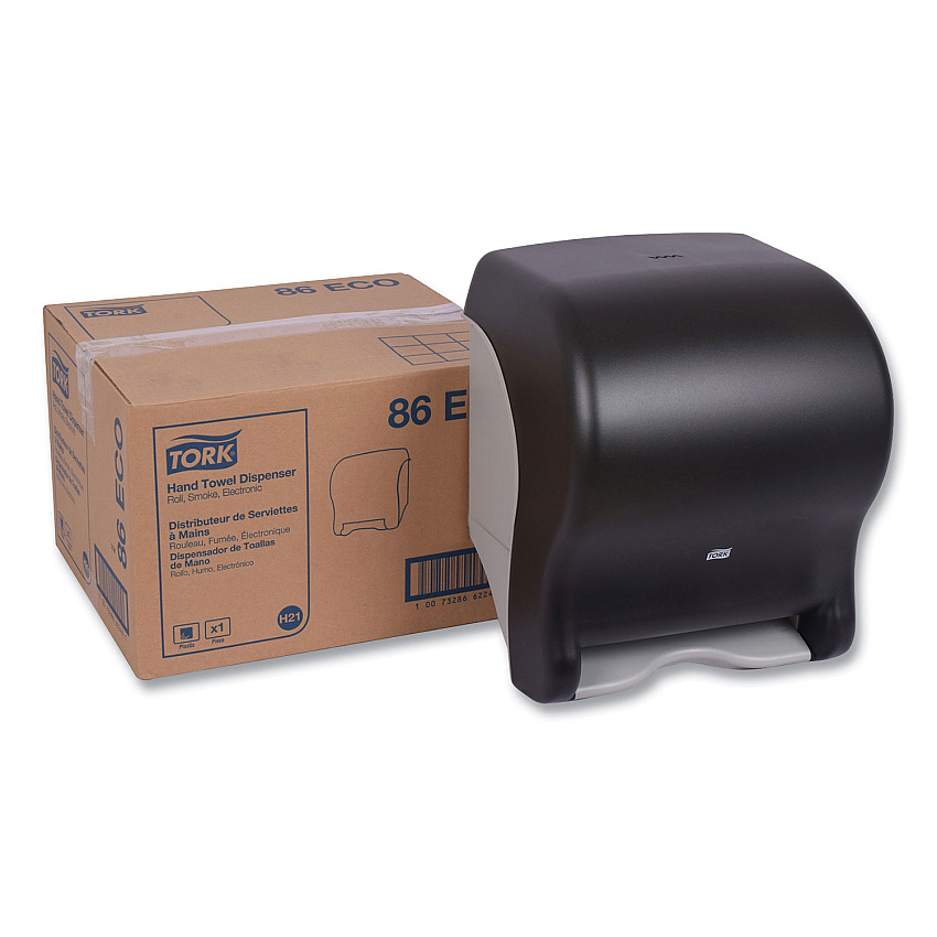 Tork&reg; Electronic Auto Hand Towel Roll Dispenser, Translucent Smoke (86ECO)