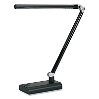 V-Light LED Desk Lamp, 7w x 3.5d x 14.5h, Black (VSL392N)