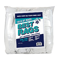 W50cb Wall Washing Terry Wipers White - 10lb Bag (N-W50CB-10BG)