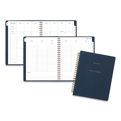 AT-A-GLANCE Signature Collection Firenze Navy Weekly/Monthly Planner, 11 x 8.5, Navy Cover, 13-Month: Jan 2026 to Jan 2027 (YP90520)