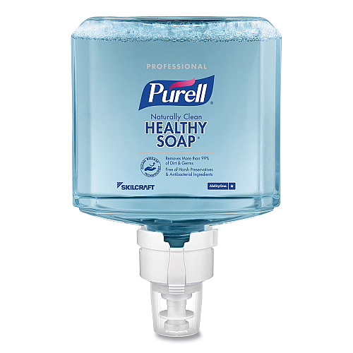 AbilityOne 8520016843253, SKILCRAFT PURELL Professional CRT HEALTHY SOAP Naturally Clean Foam Refill, Light Scent, 1,200 mL, 2/Box