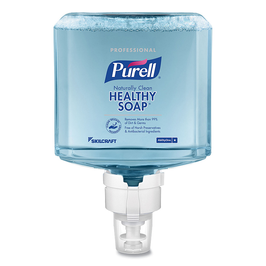 AbilityOne 8520016843253, SKILCRAFT PURELL Professional CRT HEALTHY SOAP Naturally Clean Foam Refill, Light Scent, 1,200 mL, 2/Box