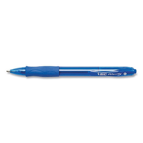 BIC GLIDE Bold Ballpoint Pen, Retractable, Bold 1.6 mm, Blue Ink, Translucent Blue Barrel, 4/Pack (VLGBP41BLU)