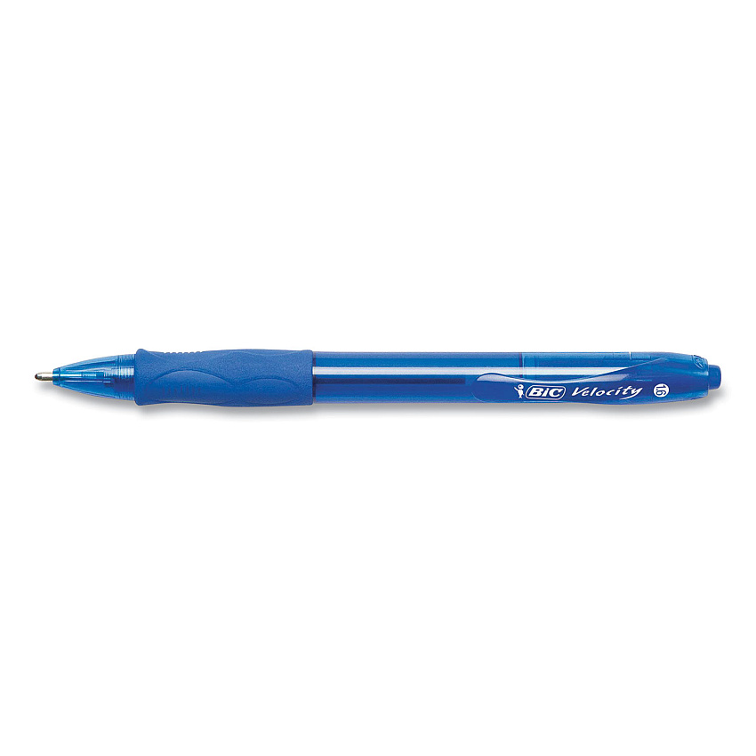 BIC GLIDE Bold Ballpoint Pen, Retractable, Bold 1.6 mm, Blue Ink, Translucent Blue Barrel, 4/Pack (VLGBP41BLU)