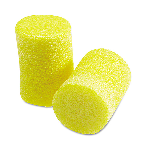 3M E-A-R Classic Earplugs, Pillow Paks, Cordless, PVC Foam, Yellow, 30 Pairs/Box (3101060)