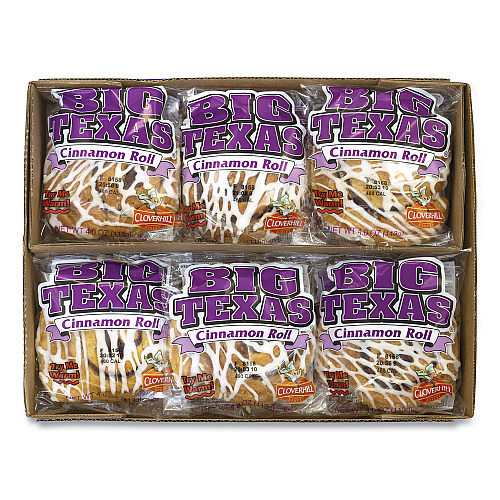 Cloverhill Bakery Big Texas Cinnamon Roll, 4 oz, 12/Carton (90000135)