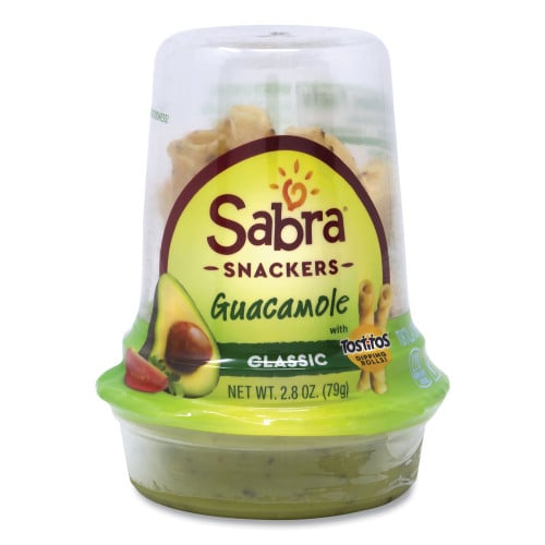 Sabra Grab and Go Guacamole with Tostitos Tortilla Chips, 2.8 oz Cup, 6