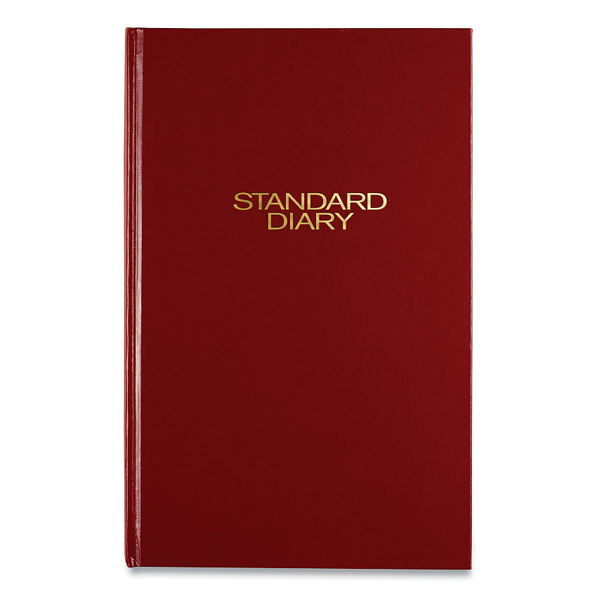 AT-A-GLANCE Standard Diary Daily Diary, 2026 Edition, Wide/Legal Rule, Red Cover, (200) 12 x 7.75 Sheets (SD37613)