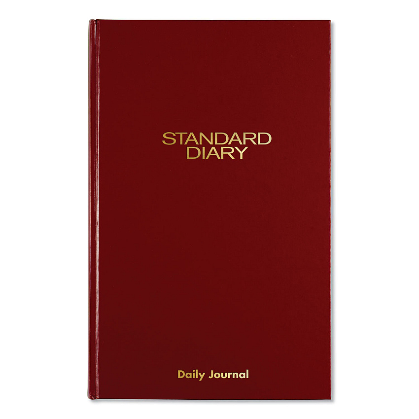 AT-A-GLANCE Standard Diary Daily Journal, 2026 Edition, Wide/Legal Rule, Red Cover, (210) 12 x 7.75 Sheets (SD37713)