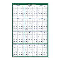 AT-A-GLANCE Vertical Erasable Wall Planner, 32 x 48, White/Green Sheets, 12-Month (Jan to Dec): 2026 (PM31028)