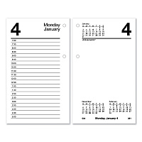 AT-A-GLANCE Desk Calendar Recycled Refill, 3.5 x 6, White Sheets, 12-Month (Jan to Dec): 2026 (E717R50)