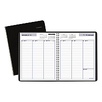 AT-A-GLANCE DayMinder Weekly Planner, Vertical-Column Format, 8.75 x 7, Black Cover, 12-Month (Jan to Dec): 2026 (G59000)