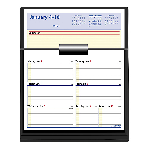 AT-A-GLANCE Flip-A-Week Desk Calendar Refill with QuickNotes, 7 x 6, White Sheets, 12-Month (Jan to Dec): 2026 (SW70650)