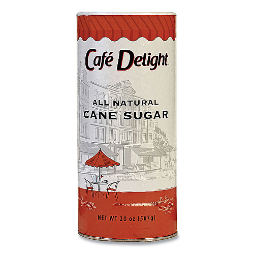 Caf Delight All Natural Cane Sugar, 20 oz Canister (MLY00262422)