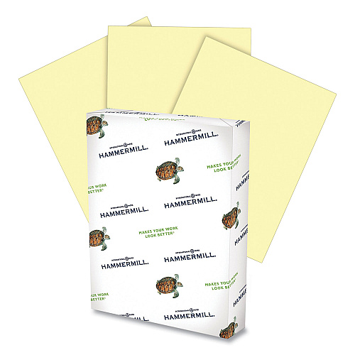 Hammermill Colors Print Paper, 20 lb Bond Weight, 11 x 17, Canary, 500/Ream (102152)