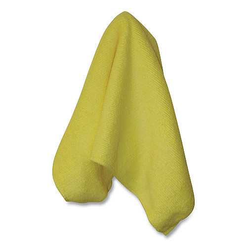 Impact Premium Weight Microfiber Dry Cloths, 16 x 16, Yellow, 12/Pack (LFK700PK)