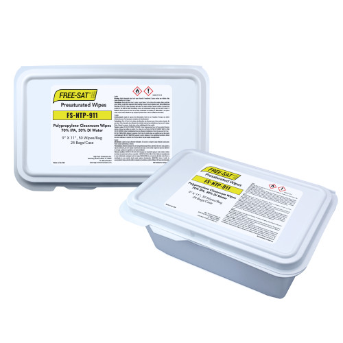 Free-sat Polyproylene Wipes 9x11 - Bag Of 50 (FS-NTP-911)
