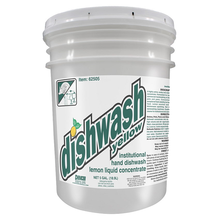 Dishwash Yellow - 5 Gl, 5 Gallon Pail (62505)