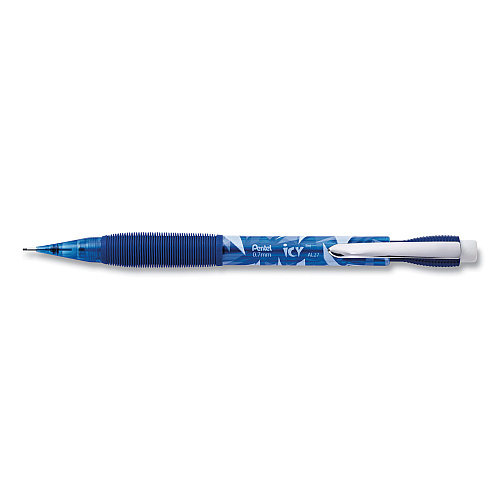 Pentel Icy Mechanical Pencil Value Pack, 0.7 mm, HB (#2), Black Lead, Transparent Blue Barrel, 24/Pack (AL27TCSWSPR)