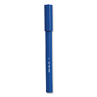 TRU RED Quick Dry Gel Pen, Stick, Fine 0.5 mm, Blue Ink, Blue Barrel, Dozen (24377023)