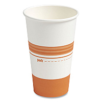 Perk Plastic Cold Cups, 16 oz, Clear, 50/Pack (24353996)