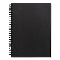 TRU RED Wirebound Soft-Cover Business-Meeting Journal, Meeting-Minutes/Notes Format, Black Cover, (80) 9.5 x 6.5 Sheets (24377308)