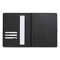 TRU RED Soft-Cover Notebook Folio Set, 1-Subject, Narrow Rule, Black Cover, (80) 9.5 x 6.5 Sheets (24377306)