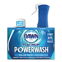 Dawn Platinum Powerwash Dish Spray, Fresh, 16 oz Spray Bottle, 2/Pack, 3 Packs/Carton (31836)