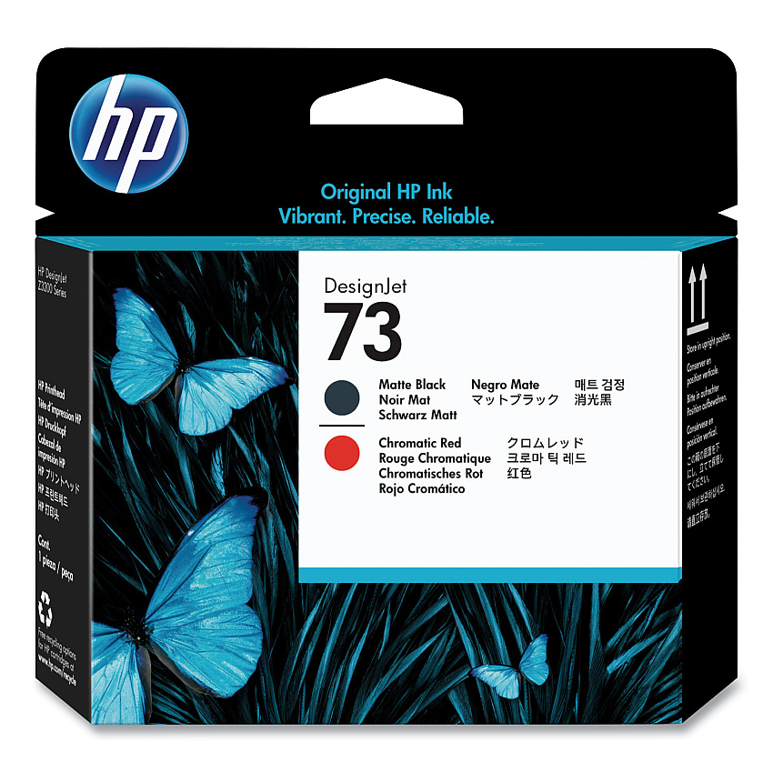 HP 73, (CD949A) Chromatic Red/Matte Black Printhead