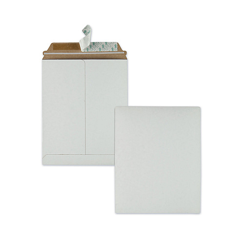 Quality Park Photo/Document Mailer, Cheese Blade Flap, Redi-Strip Adhesive Closure, 9 x 11.5, White, 25/Box (64014)