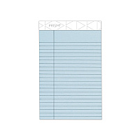 TOPS Prism + Colored Writing Pads, Narrow Rule, 50 Pastel Blue 5 x 8 Sheets, 12/Pack (63020)