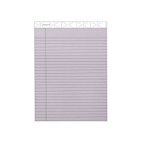 TOPS Prism + Colored Writing Pads, Wide/Legal Rule, 50 Pastel Orchid 8.5 x 11.75 Sheets, 12/Pack (63140)