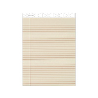 TOPS Prism + Colored Writing Pads, Wide/Legal Rule, 50 Pastel Ivory 8.5 x 11.75 Sheets, 12/Pack (63130)