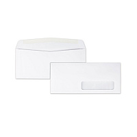 Quality Park Address-Window Envelope, #10, Commercial Flap, Gummed Closure, 4.13 x 9.5, White, 500/Box (21332)