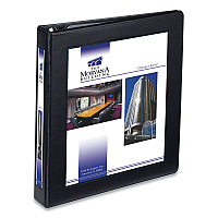 Avery Framed View Heavy-Duty Binders, 3 Rings, 1" Capacity, 11 x 8.5, Black (68054)