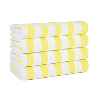 California Cabana Beach Towels 30x70 Yellow - Pack Of 4 (PNP-CABANA-YL)