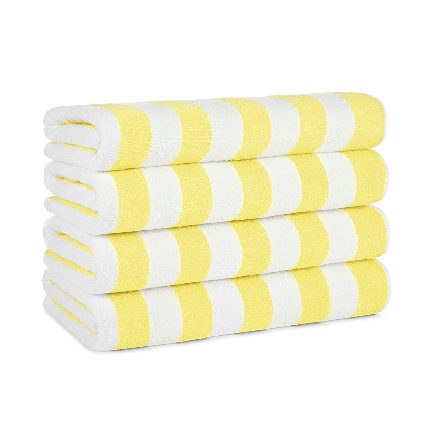 California Cabana Beach Towels 30x70 Yellow - Pack Of 4 (PNP-CABANA-YL)
