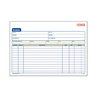 Adams Two-Part Invoice Book, Two-Part Carbonless, 5.56 x 8.44, 50 Forms Total (DC5840)